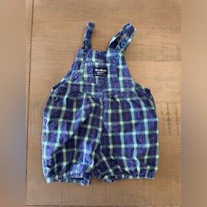 OshKosh B'gosh Plaid Overalls